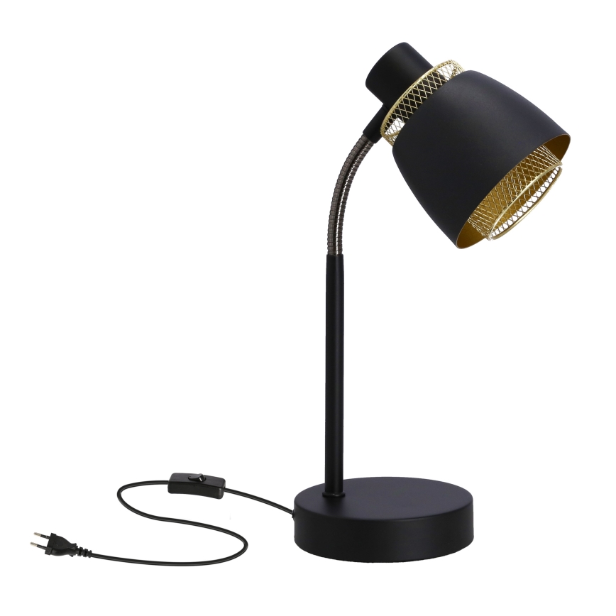 Candeeiro de mesa ALEKSANDRIA 1xE14/40W/230V preto/dourada