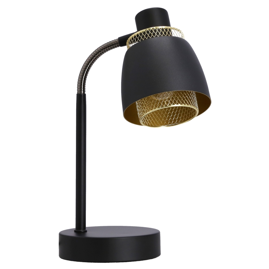 Candeeiro de mesa ALEKSANDRIA 1xE14/40W/230V preto/dourada