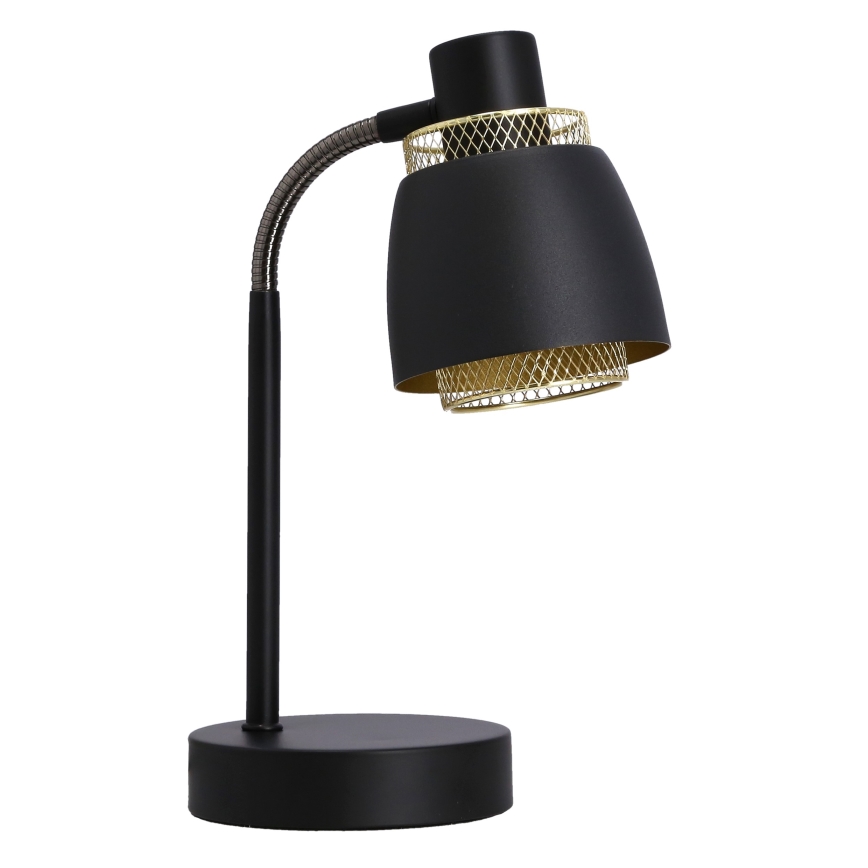 Candeeiro de mesa ALEKSANDRIA 1xE14/40W/230V preto/dourada