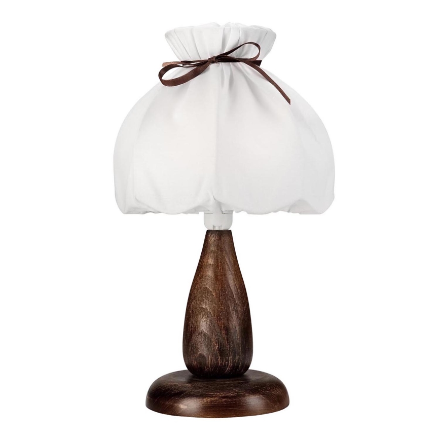 Candeeiro de mesa ALESSANDRO 1xE27/60W/230V faia