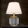 Candeeiro de mesa ALEXIS 1xE27/60W/230V creme/dourado/transparente