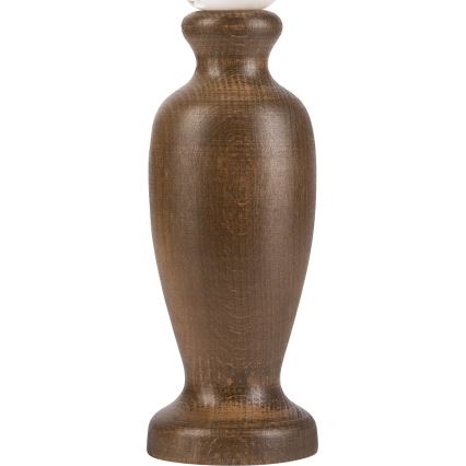 Candeeiro de mesa AMFORA 1xE27/60W/230V castanho escuro/faia