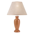 Candeeiro de mesa AMFORA 1xE27/60W/230V castanho/faia