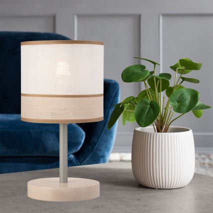 Candeeiro de mesa ANDREA 1xE27/60W/230V faia - FSC certificado