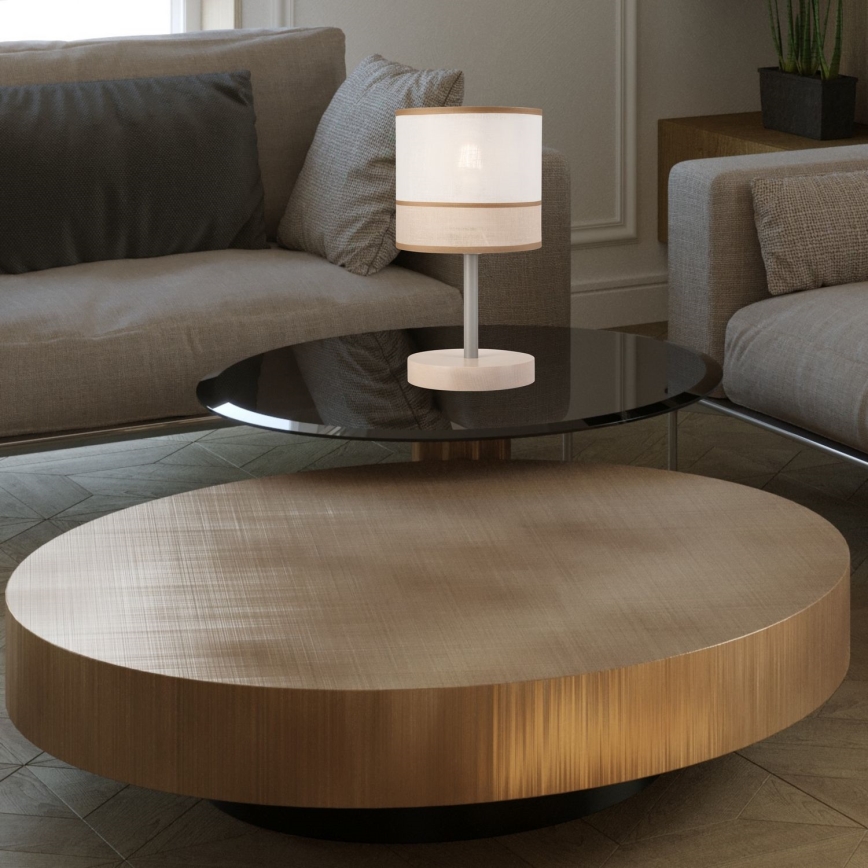 Candeeiro de mesa ANDREA 1xE27/60W/230V faia - FSC certificado