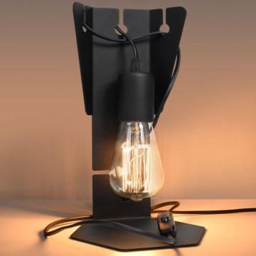 Candeeiro de mesa ARBY 1xE27/60W/230V preto