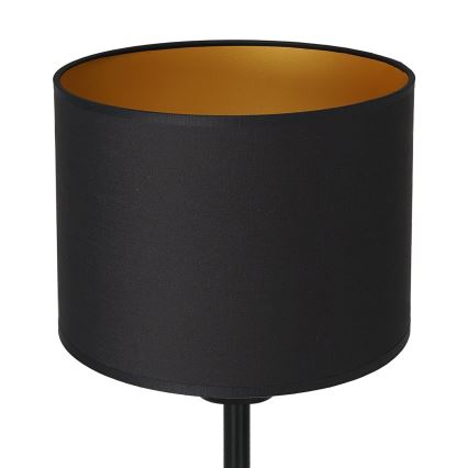Candeeiro de mesa ARDEN 1xE27/60W/230V d. 18 cm preto/dourada
