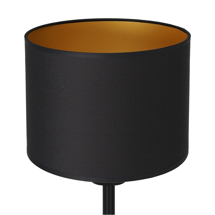 Candeeiro de mesa ARDEN 1xE27/60W/230V d. 18 cm preto/dourada