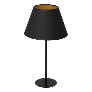 Candeeiro de mesa ARDEN 1xE27/60W/230V d. 30 cm preto/dourada