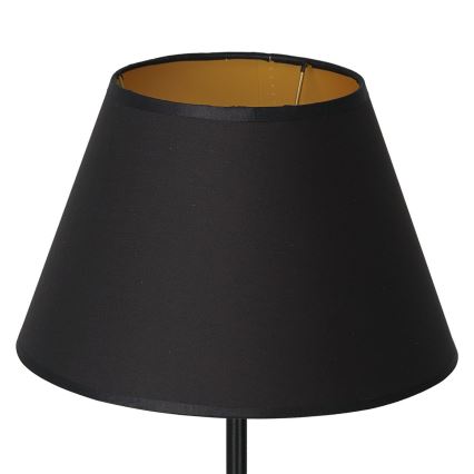 Candeeiro de mesa ARDEN 1xE27/60W/230V d. 30 cm preto/dourada