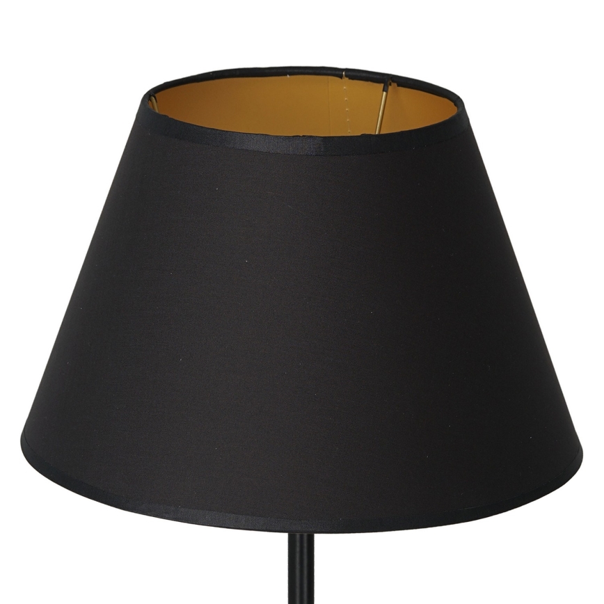 Candeeiro de mesa ARDEN 1xE27/60W/230V d. 30 cm preto/dourada