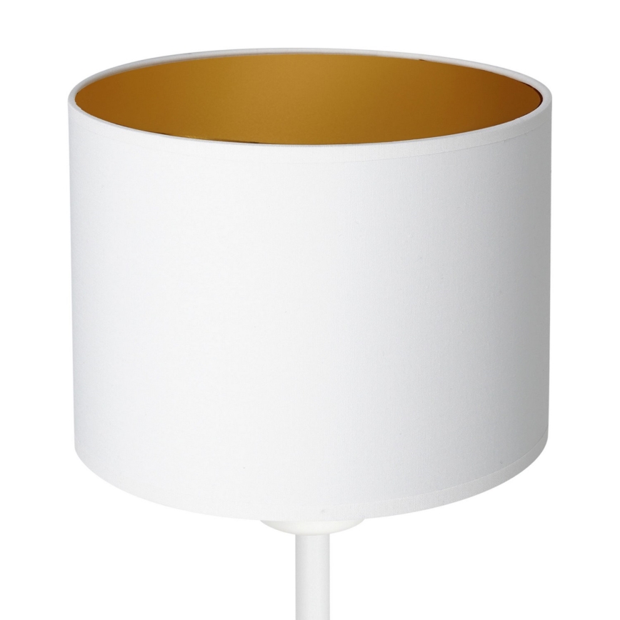 Candeeiro de mesa ARDEN 1xE27/60W/230V diâmetro 18 cm branco/dourado