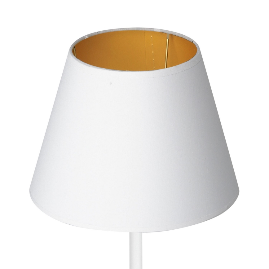 Candeeiro de mesa ARDEN 1xE27/60W/230V diâmetro 20 cm branco/dourado