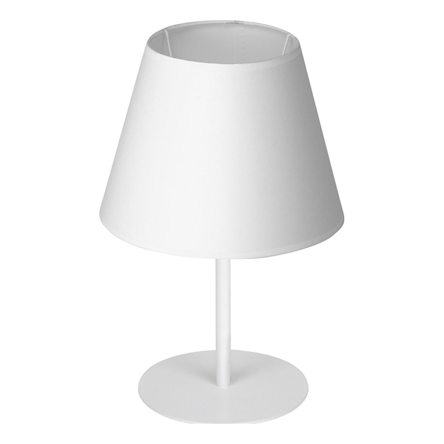 Candeeiro de mesa ARDEN 1xE27/60W/230V diâmetro 20 cm branco