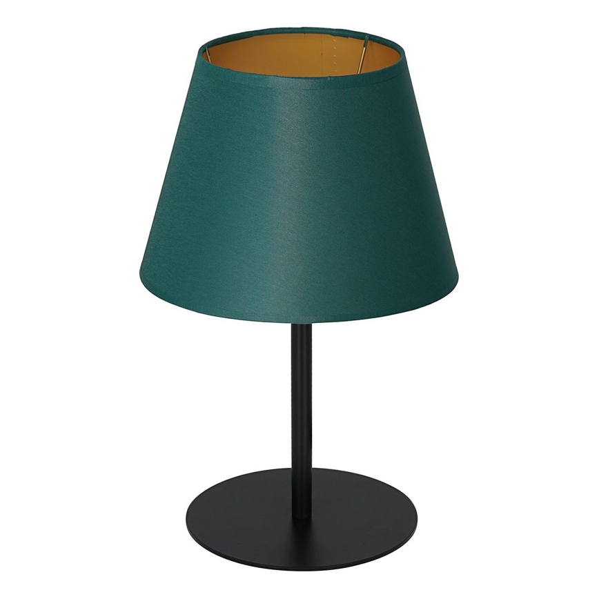 Candeeiro de mesa ARDEN 1xE27/60W/230V diâmetro 20 cm verde/dourado