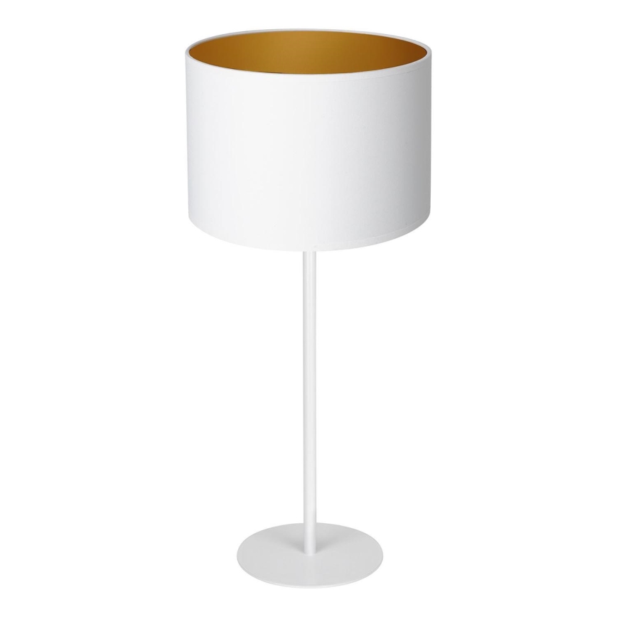 Candeeiro de mesa ARDEN 1xE27/60W/230V diâmetro 25 cm branco/dourado