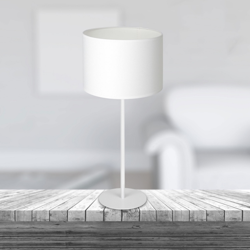 Candeeiro de mesa ARDEN 1xE27/60W/230V diâmetro 25 cm branco
