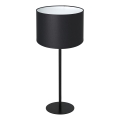 Candeeiro de mesa ARDEN 1xE27/60W/230V diâmetro 25 cm preto/branco