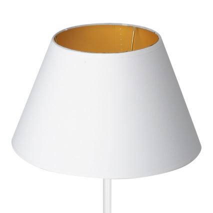 Candeeiro de mesa ARDEN 1xE27/60W/230V diâmetro 30 cm branco/dourado