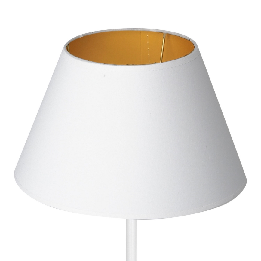 Candeeiro de mesa ARDEN 1xE27/60W/230V diâmetro 30 cm branco/dourado