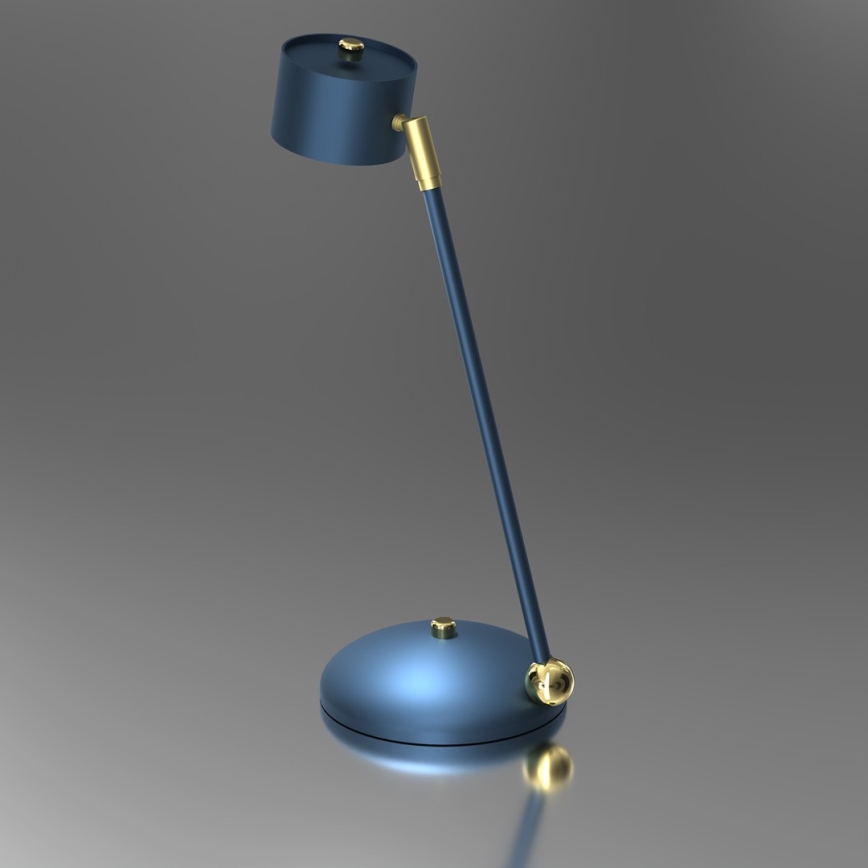 Candeeiro de mesa ARENA 1xGX53/11W/230V azul/dourado