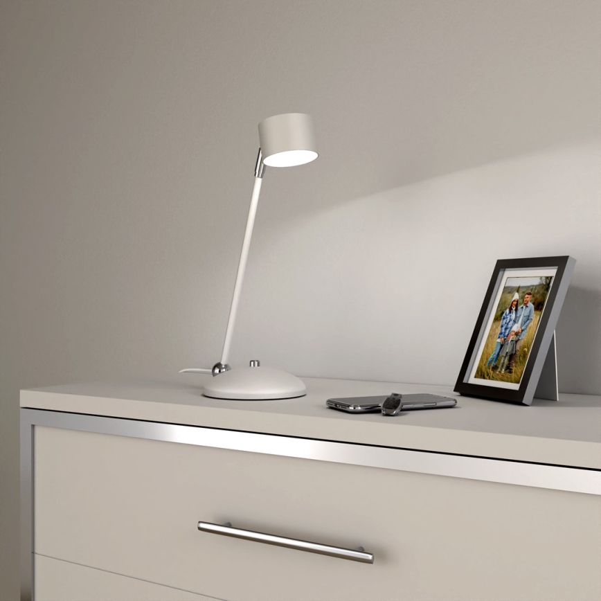 Candeeiro de mesa ARENA 1xGX53/11W/230V branco/cromado brilhante