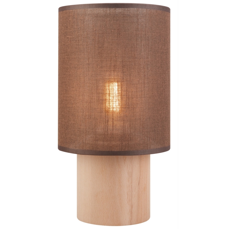 Candeeiro de mesa ARI TABLE 1xE27/60W/230V castanho/faia
