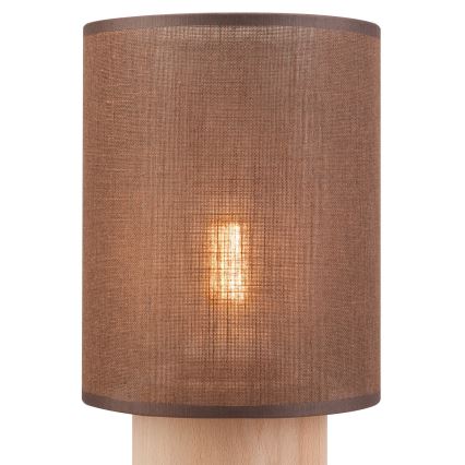 Candeeiro de mesa ARI TABLE 1xE27/60W/230V castanho/faia
