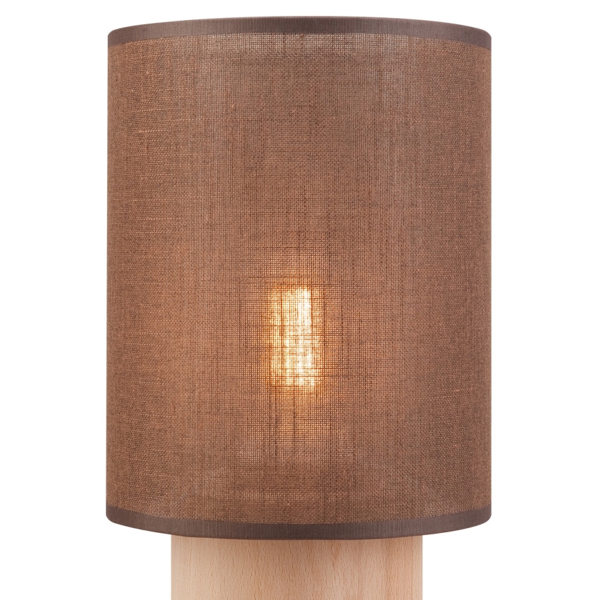 Candeeiro de mesa ARI TABLE 1xE27/60W/230V castanho/faia
