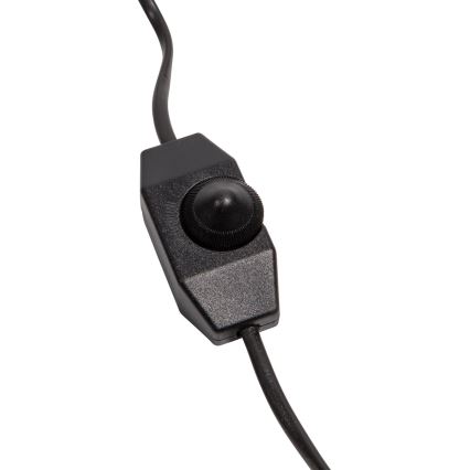 Candeeiro de mesa ASEL 1xE27/25W/230V mármore cinzento/castanho