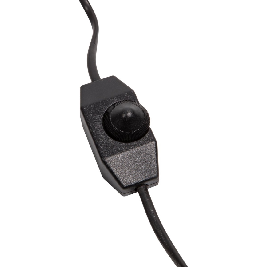 Candeeiro de mesa ASEL 1xE27/25W/230V mármore cinzento/castanho