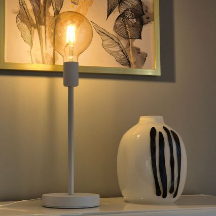 Candeeiro de mesa ASTRID 1xE27/60W/230V branco