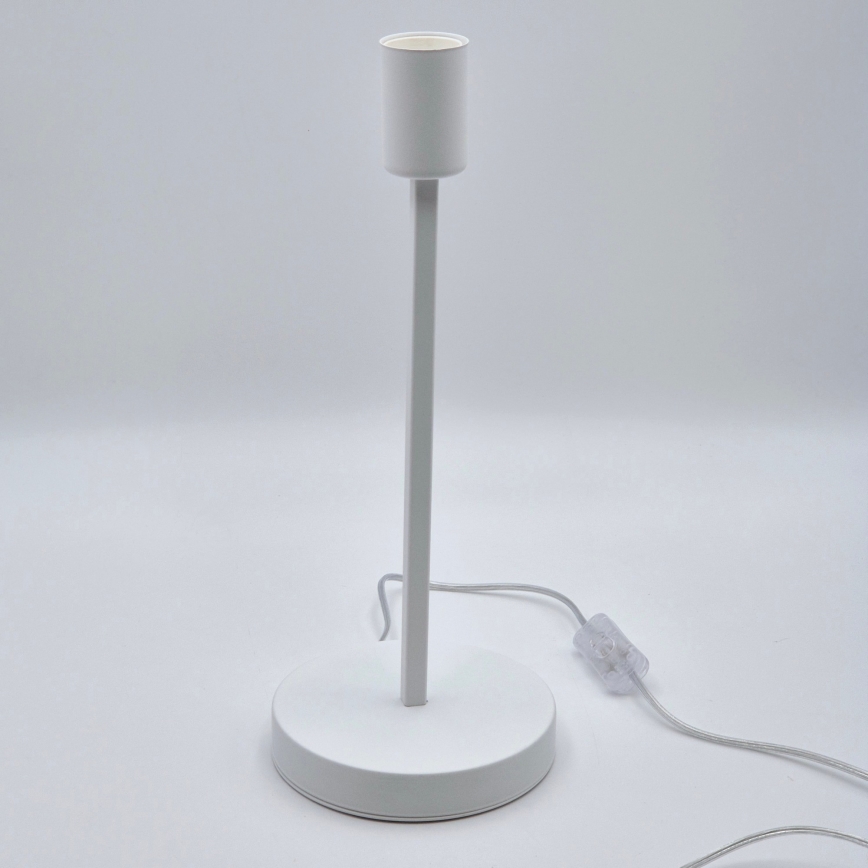 Candeeiro de mesa ASTRID 1xE27/60W/230V branco