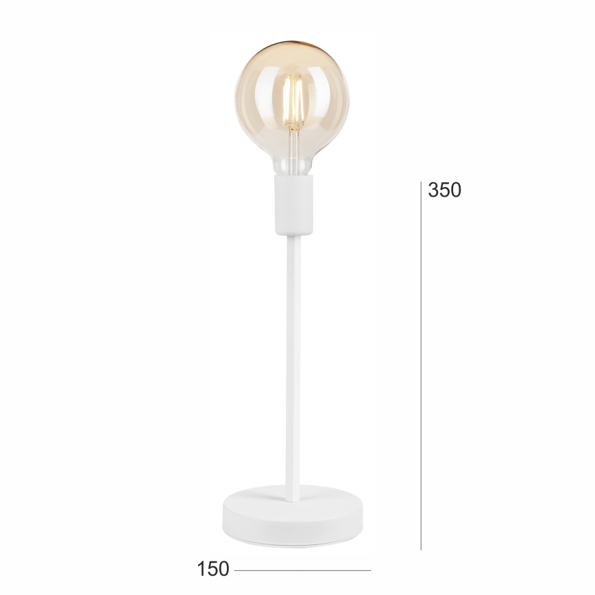 Candeeiro de mesa ASTRID 1xE27/60W/230V branco