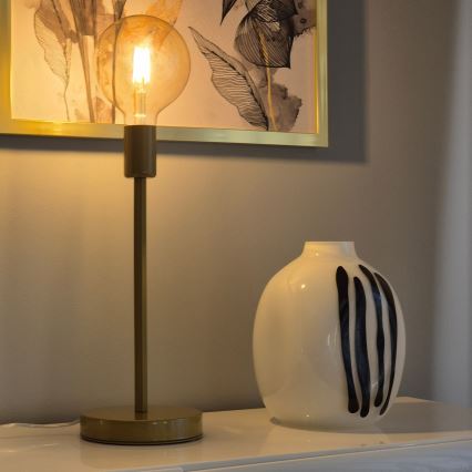 Candeeiro de mesa ASTRID 1xE27/60W/230V dourado