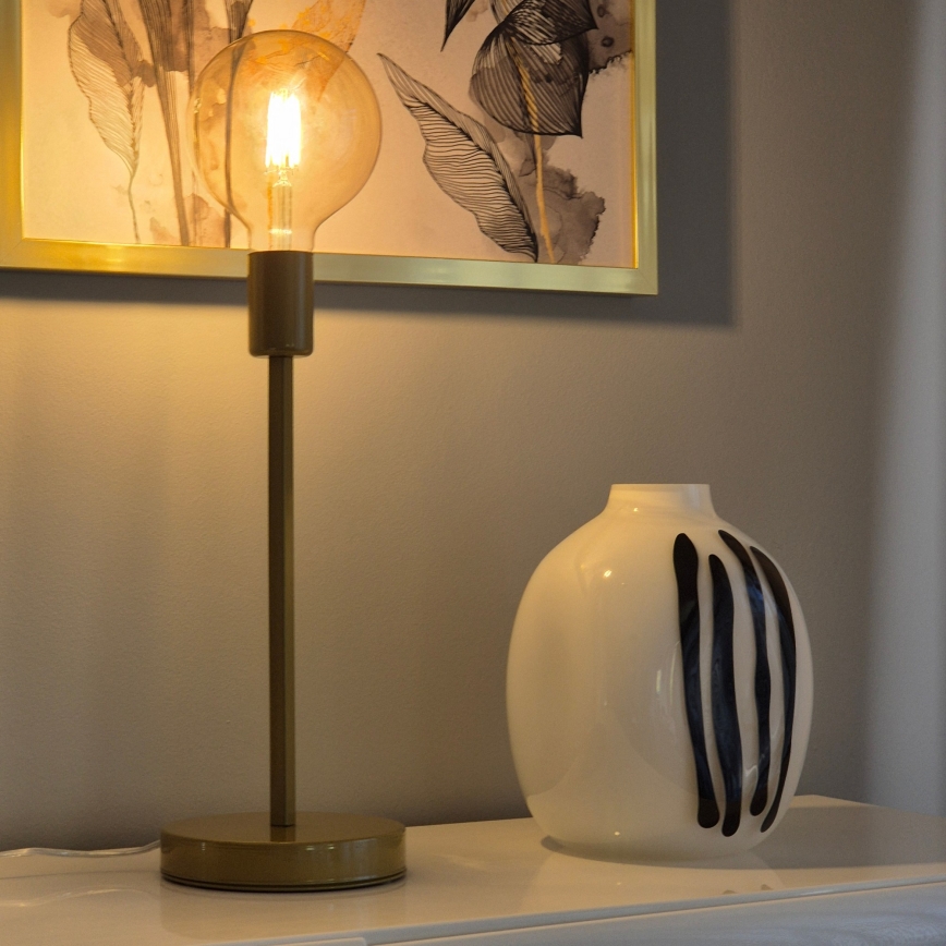 Candeeiro de mesa ASTRID 1xE27/60W/230V dourado