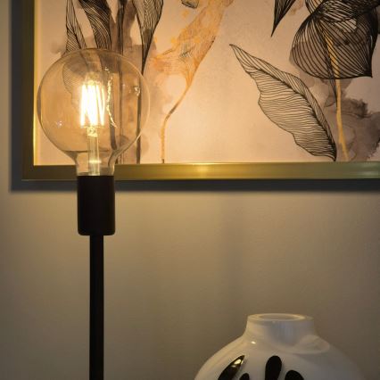 Candeeiro de mesa ASTRID 1xE27/60W/230V mate preto