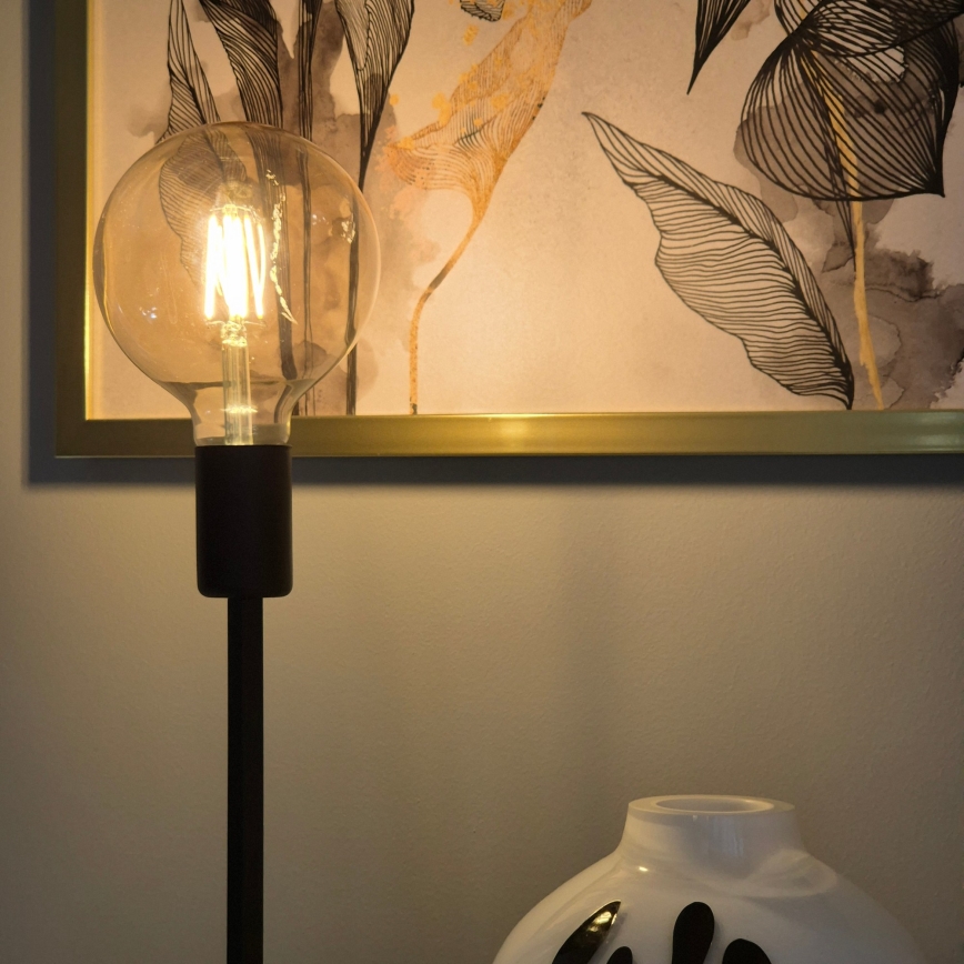 Candeeiro de mesa ASTRID 1xE27/60W/230V mate preto