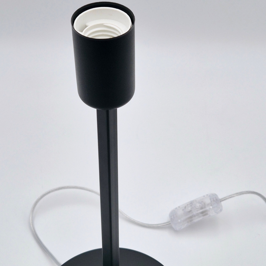 Candeeiro de mesa ASTRID 1xE27/60W/230V mate preto