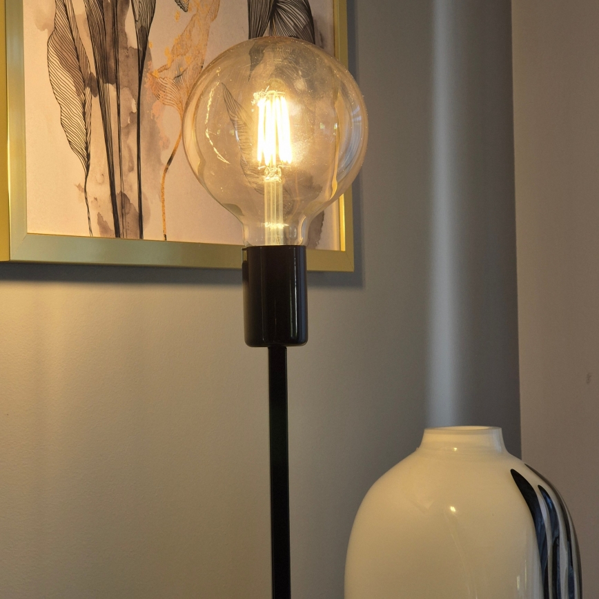 Candeeiro de mesa ASTRID 1xE27/60W/230V preto brilhante