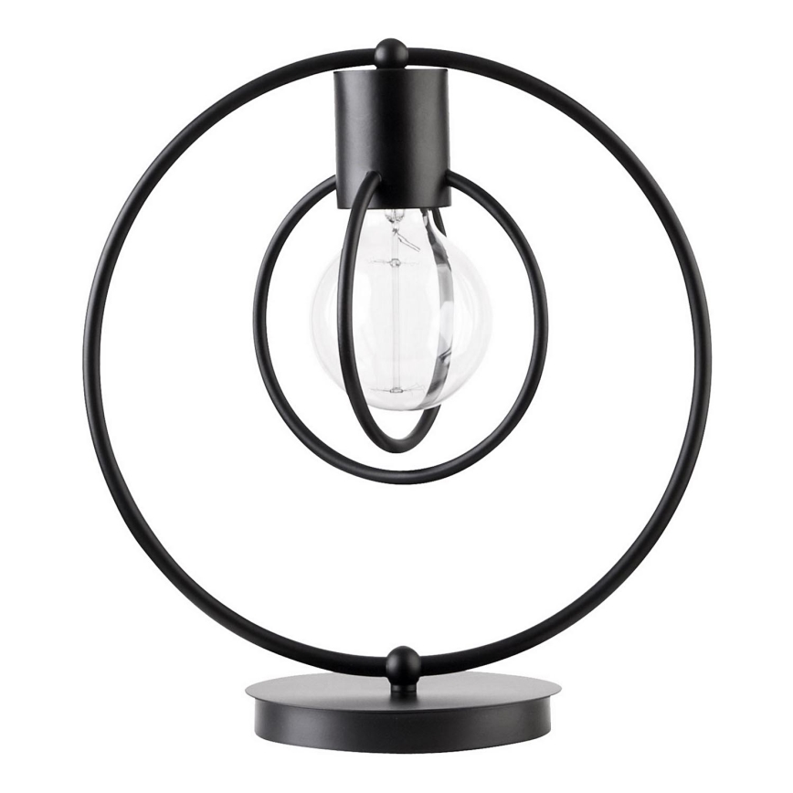 Candeeiro de mesa AURA 1xE27/60W/230V preto