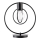 Candeeiro de mesa AURA 1xE27/60W/230V preto