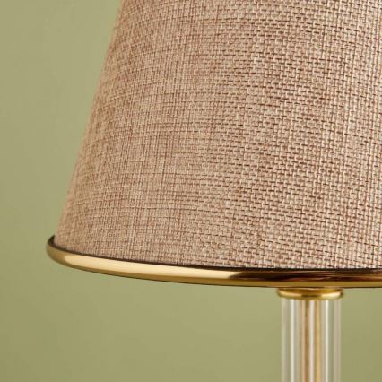 Candeeiro de mesa AYD 1xE27/40W/230V bege/dourado