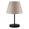 Candeeiro de mesa AYD 1xE27/40W/230V bege/preto
