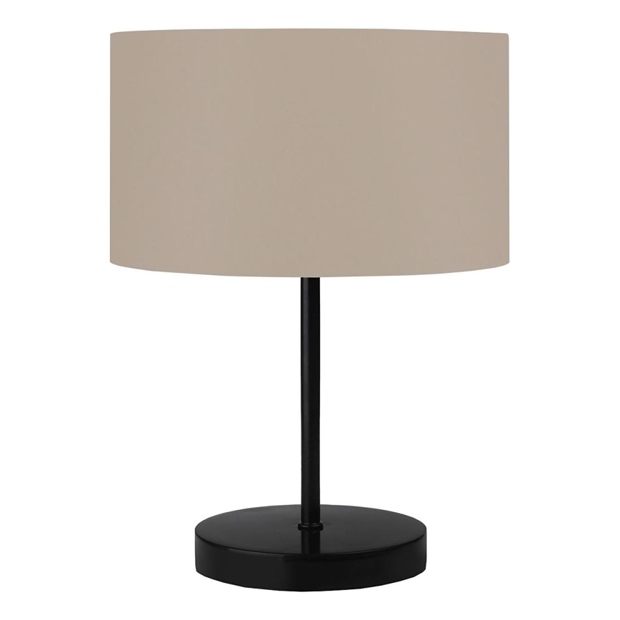 Candeeiro de mesa AYD 1xE27/40W/230V bege/preto