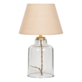 Candeeiro de mesa AYD 1xE27/40W/230V bege/transparente