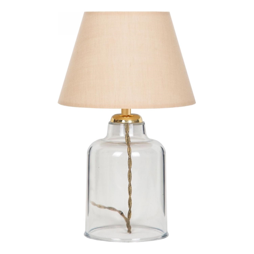 Candeeiro de mesa AYD 1xE27/40W/230V bege/transparente