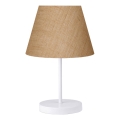 Candeeiro de mesa AYD 1xE27/40W/230V castanho/branco