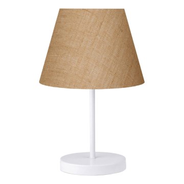Candeeiro de mesa AYD 1xE27/40W/230V castanho/branco