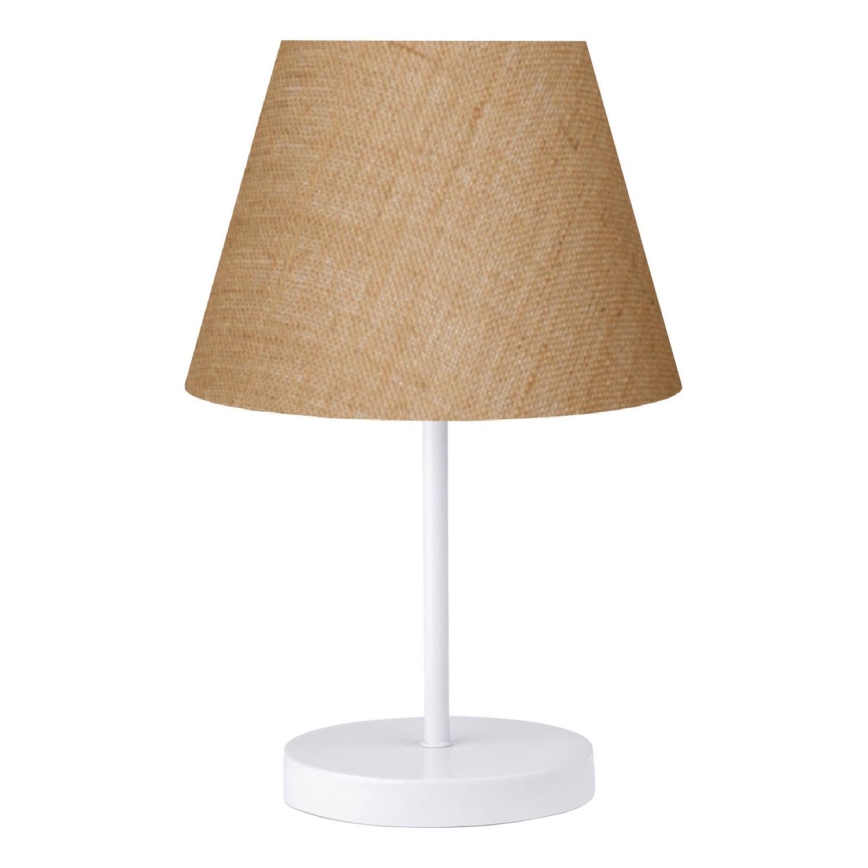 Candeeiro de mesa AYD 1xE27/40W/230V castanho/branco